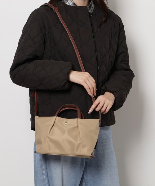 ESPERANZA(エスペランサ)の「肩楽 2WAYミニショルダーギャザーバッグ(ショルダーバッグ・レディース・ブラック系8/ライトパープル/ブラウン系8/ベージュ系8・FREE)」の6枚目の写真