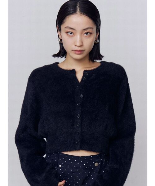 EMODA（エモダ）の「シャギーツインセット（その他トップス・レディース・ブラック/アイボリー/グレー/ブラウン・FREE）」の3枚目の写真