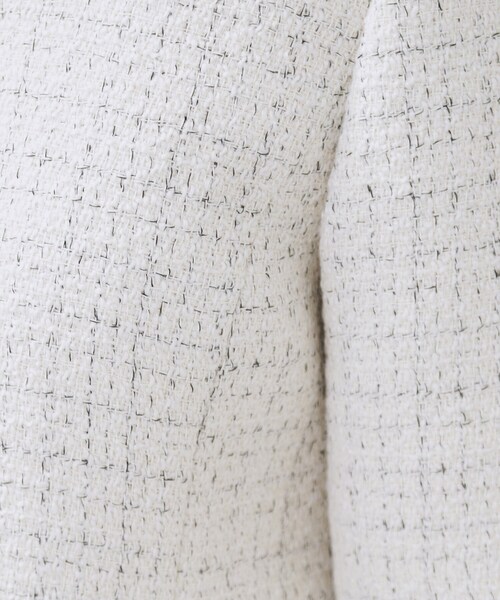 index（インデックス）の「≪通勤・セレモニー/セットアップ対応≫ノーカラーツイードジャケット【洗濯機OK】（ノーカラージャケット・レディース・ブラック系4/ホワイト系7/ネイビー・42/40/38/36）」の21枚目の写真