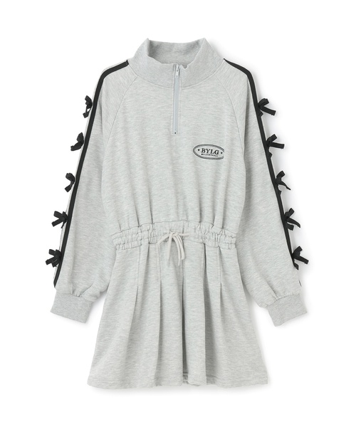 by LOVEiT（バイラビット）の「袖リボンワンピース（ワンピース・キッズ・グレー系/ブラック・130cm/120cm/140cm/150cm/160cm）」の5枚目の写真