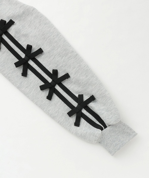 by LOVEiT（バイラビット）の「袖リボンワンピース（ワンピース・キッズ・グレー系/ブラック・130cm/120cm/140cm/150cm/160cm）」の10枚目の写真