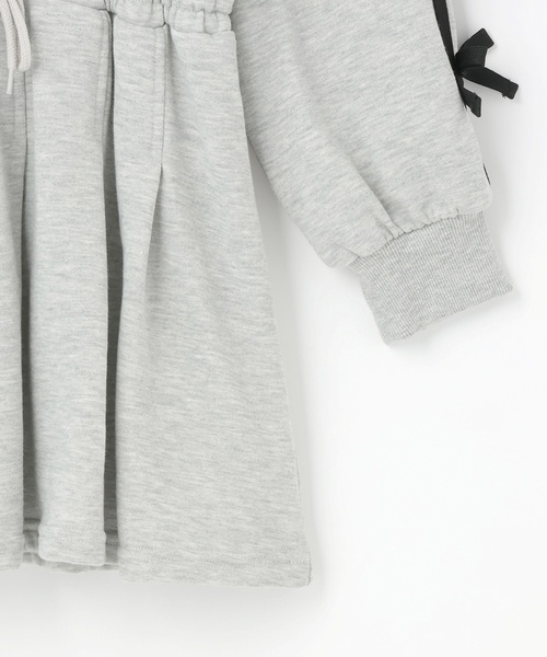 by LOVEiT（バイラビット）の「袖リボンワンピース（ワンピース・キッズ・グレー系/ブラック・130cm/120cm/140cm/150cm/160cm）」の11枚目の写真