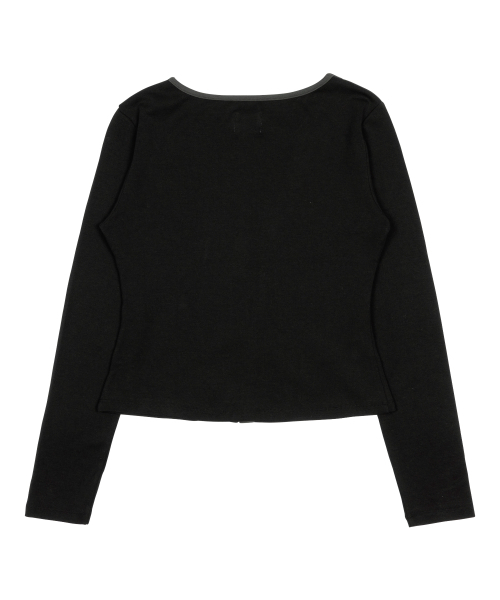 THECOLDESTMOMENT（ザコールデストモーメント）の「TCM twist button long sleeve (black)（Tシャツ/カットソー・レディース・その他・SMALL/MEDIUM）」の3枚目の写真