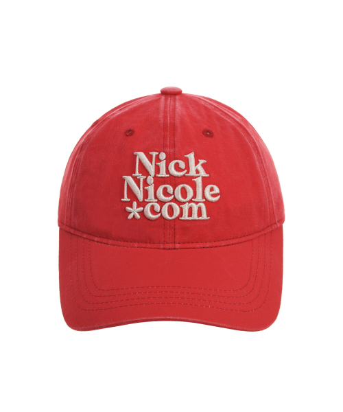 NN DOTCOM SIGNATURE BALL CAP_VINTAGE RED（キャップ）｜NICK&NICOLE
