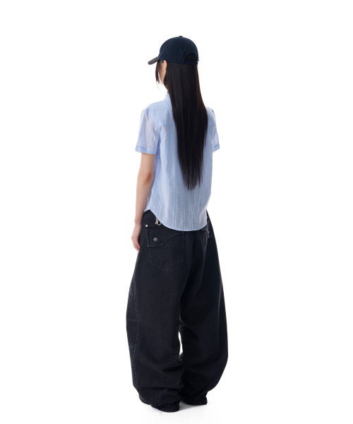 AAKAM(アーカム)の「Patterned Western Half Shirts (Blue)(シャツ/ブラウス・レディース・その他・1/2)」の7枚目の写真