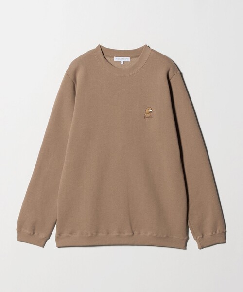 A DAY IN THE LIFE UNITED ARROWS(アデイインザライフユナイテッドアローズ)の「ドッグ エンブロイダリー リラックススウェット<A DAY IN THE LIFE>(スウェット・メンズ・ベージュ/ライトグレー/ブラック・L/M)」の1枚目の写真