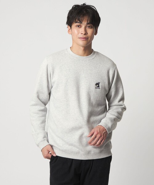 A DAY IN THE LIFE UNITED ARROWS(アデイインザライフユナイテッドアローズ)の「ドッグ エンブロイダリー リラックススウェット<A DAY IN THE LIFE>(スウェット・メンズ・ベージュ/ライトグレー/ブラック・L/M)」の4枚目の写真