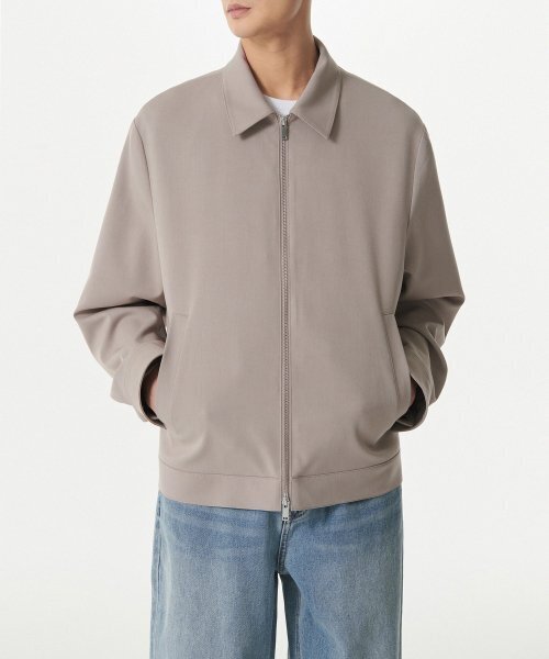 MUSINSA STANDARD（ムシンサスタンダード）の「リラックスドミニマルジャケット[ライトベージュ]（ブルゾン・メンズ・その他・XX-LARGE/LARGE/MEDIUM/X-LARGE）」の2枚目の写真