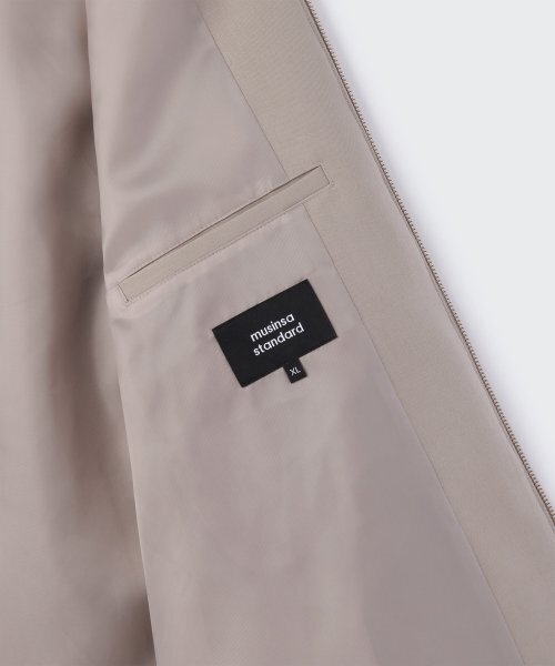 MUSINSA STANDARD（ムシンサスタンダード）の「リラックスドミニマルジャケット[ライトベージュ]（ブルゾン・メンズ・その他・XX-LARGE/LARGE/MEDIUM/X-LARGE）」の7枚目の写真