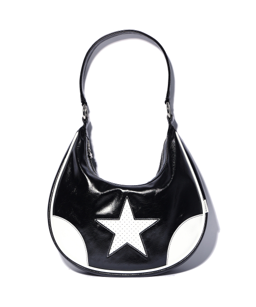 YOUHEE(ユヒ)の「STAR LEATHER HOBO BAG BLACK(ショルダーバッグ・レディース・その他・FREE)」の4枚目の写真