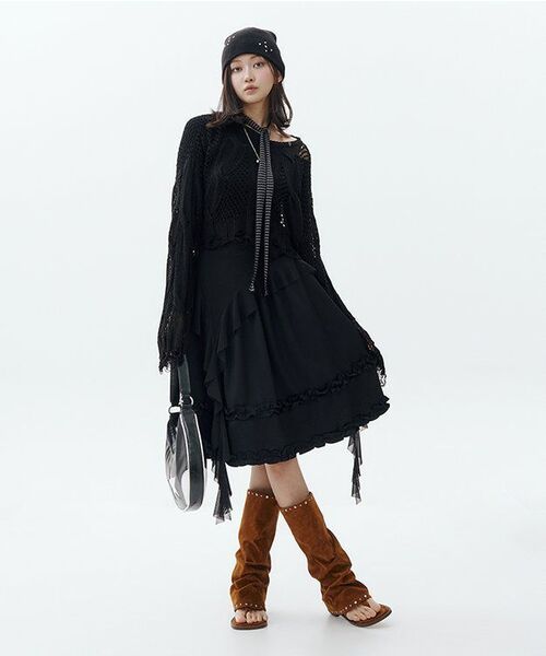 YOUHEE(ユヒ)の「STAR LEATHER HOBO BAG BLACK(ショルダーバッグ・レディース・その他・FREE)」の15枚目の写真