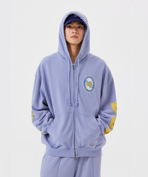 Wacky WiLLy(ワッキーウィリー)の「キキトリプルダイングフードジップアップブルー(パーカー・レディース・その他・SMALL/MEDIUM/LARGE/X-LARGE)」の1枚目の写真