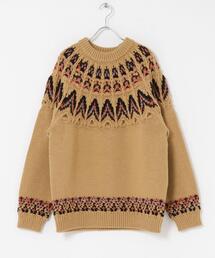 米富繊維　KOUHEN NORDIC KNIT PULLOVER