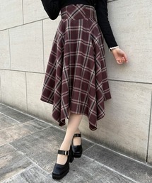 F i.n.t | ランダムヘムチェックスカート(スカート)