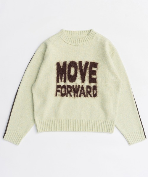 MOVE FORWARD logo knit/MOVE FORWARDロゴニット（ニット/セーター
