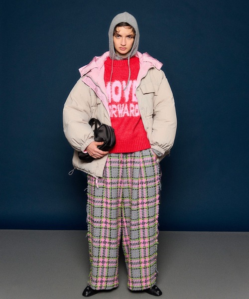 MAISON SPECIAL（メゾンスペシャル）の「MOVE FORWARD logo knit/MOVE FORWARDロゴニット（ニット/セーター・レディース・アイボリー/グレー/ライム/レッド・FREE）」の7枚目の写真