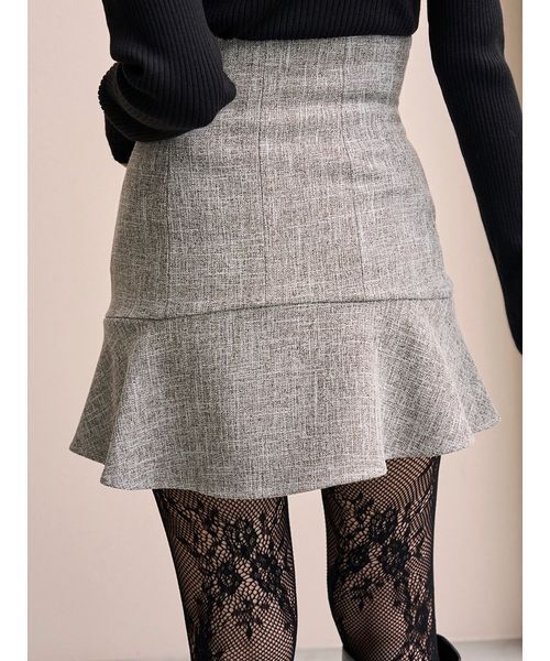 SNIDEL（スナイデル）の「ヘムフレアスカート（その他パンツ・レディース・ブラック/マルチ/チェック・0/1）」の8枚目の写真