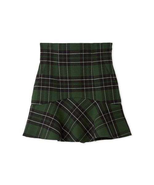 SNIDEL（スナイデル）の「ヘムフレアスカート（その他パンツ・レディース・ブラック/マルチ/チェック・0/1）」の4枚目の写真