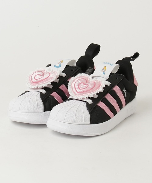 adidas Originals（アディダスオリジナルス）の「アディダス ディズニー Adifom スーパースター 360 / Adidas Disney Adifom Superstar 360 / アディダスオリジナルス adidas Originals（スニーカー・キッズ・ブラック×ピンク・17.0cm/18.0cm/19.0cm/20.0cm/21.0cm）」の8枚目の写真