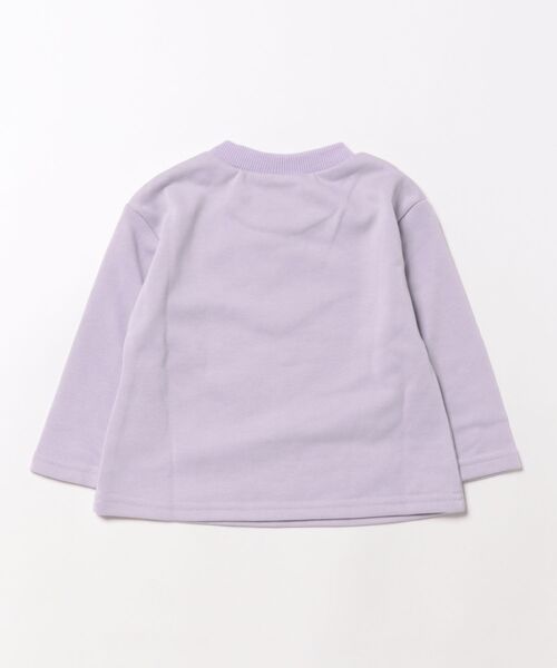 la poche biscuit（ラポシェビスキュイ）の「レースうさぎトレーナー（裏毛）（スウェット・キッズ・パープル/レッド・130/120/110/100/90/80）」の3枚目の写真