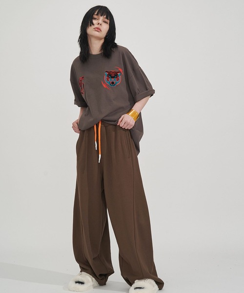 SeeSew(シーソー)の「【UNISEX】PANEL LINE SWEAT PANTS/パネルラインスウェットパンツ(スウェットパンツ・メンズ・グレー/ブラウン・M/L)」の11枚目の写真