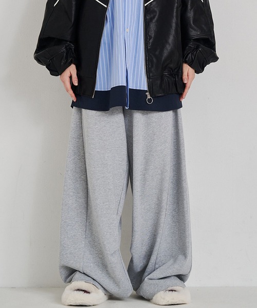 SeeSew(シーソー)の「【UNISEX】PANEL LINE SWEAT PANTS/パネルラインスウェットパンツ(スウェットパンツ・メンズ・グレー/ブラウン・M/L)」の22枚目の写真