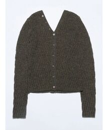 【VEQUM】WAVING V NECK KNIT