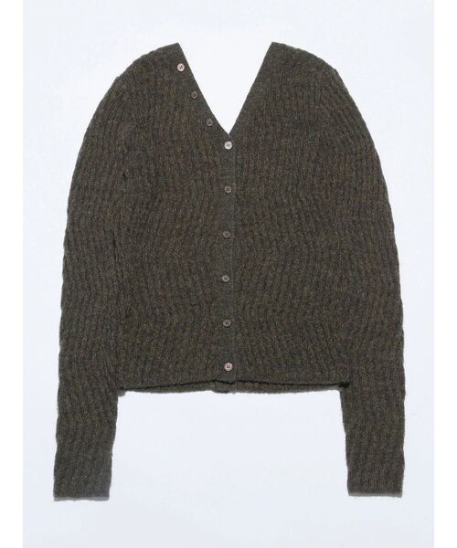 VEQUM（VEQUM）の「【VEQUM】WAVING V NECK KNIT（ニット/セーター・レディース・ブラウン/グレー/ブルー・FREE）」の2枚目の写真