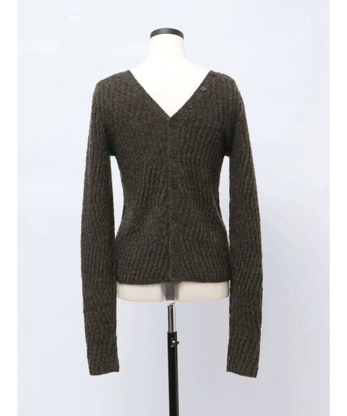 VEQUM（VEQUM）の「【VEQUM】WAVING V NECK KNIT（ニット/セーター・レディース・ブラウン/グレー/ブルー・FREE）」の10枚目の写真