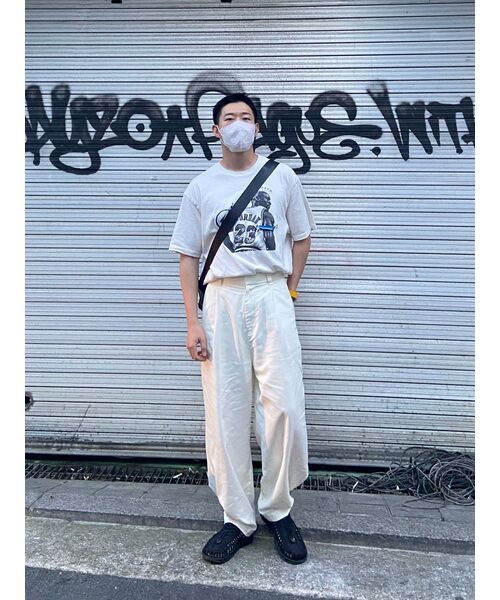 DRAW FIT（ドローフィット）の「ワイドバンディングチノパンツ[オフホワイト]（その他パンツ・メンズ・その他・MEDIUM/LARGE/X-LARGE）」の5枚目の写真