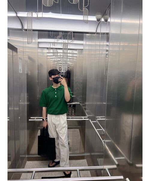 DRAW FIT（ドローフィット）の「ワイドバンディングチノパンツ[オフホワイト]（その他パンツ・メンズ・その他・MEDIUM/LARGE/X-LARGE）」の6枚目の写真