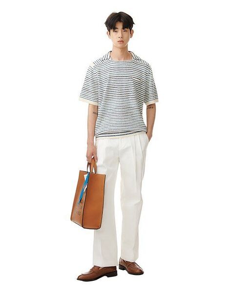 DRAW FIT（ドローフィット）の「ワイドバンディングチノパンツ[オフホワイト]（その他パンツ・メンズ・その他・MEDIUM/LARGE/X-LARGE）」の8枚目の写真