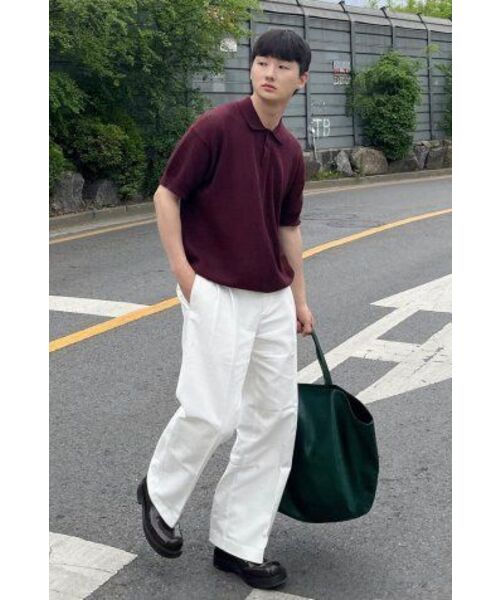 DRAW FIT（ドローフィット）の「ワイドバンディングチノパンツ[オフホワイト]（その他パンツ・メンズ・その他・MEDIUM/LARGE/X-LARGE）」の9枚目の写真