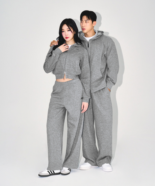 BORN TO WIN（ボーントゥウィン）の「KNIT LIKE HOODIE ZIP UP [MELANGE GREY]（ジャージ・メンズ・その他・1/2/3）」の6枚目の写真