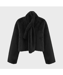 Col Noue Fur Jacket BLACK