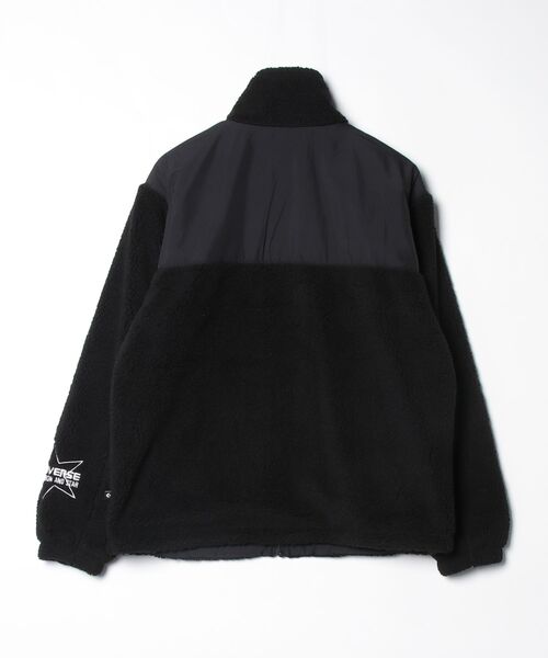 CONVERSE（コンバース）の「コンバース  ハイブリッド ボア スター ジャケット（ブルゾン・メンズ・ブラウン/ブラック・M/L/LL）」の3枚目の写真