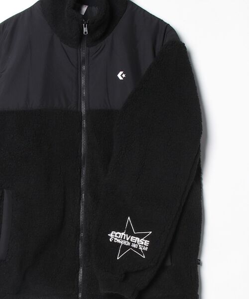 CONVERSE（コンバース）の「コンバース  ハイブリッド ボア スター ジャケット（ブルゾン・メンズ・ブラウン/ブラック・M/L/LL）」の5枚目の写真