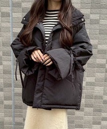 merrylatte（メリーラテ）の「2WAYリボンスリーブ中綿ジャケット【Muller Rossi】（ダウンジャケット/コート）」