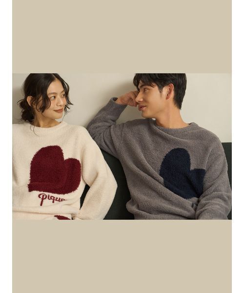 【4POINT】ベアハートジャガードプルオーバー＆ショートパンツ ONLINE限定】【HOLIDAY】ジェラートスノーベアジャガードプルオーバー