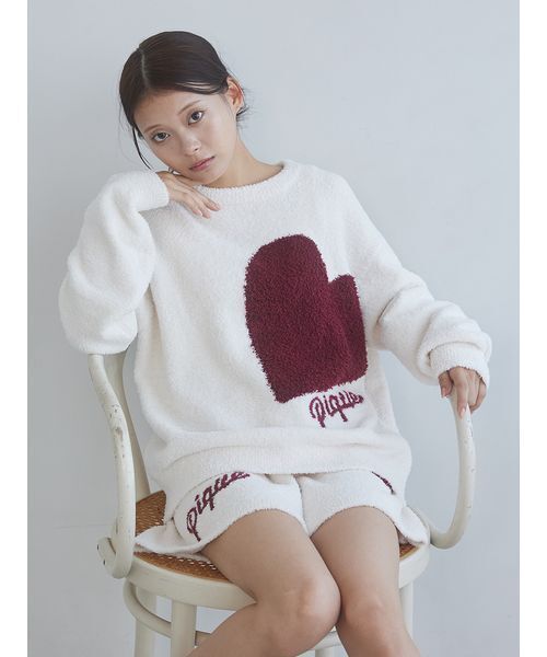 セール】【ONLINE限定】ハートジャガードプルオーバー＆ショートパンツ