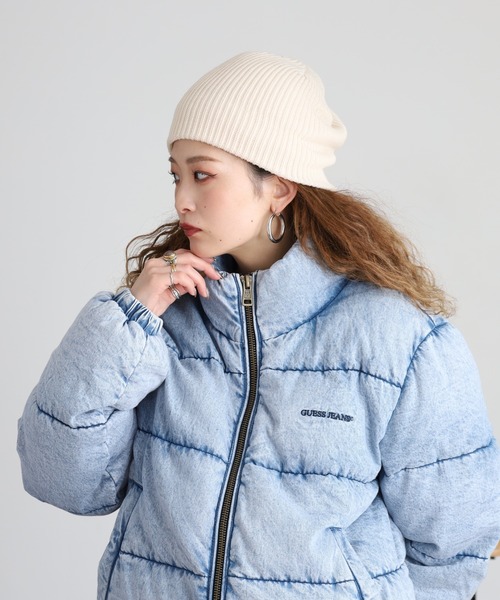 GUESS JEANS(ゲスジーンズ)の「GUESS JEANS デニム パファージャケット(ダウンジャケット/コート・レディース・マルチ・S/L/M/XS)」の1枚目の写真