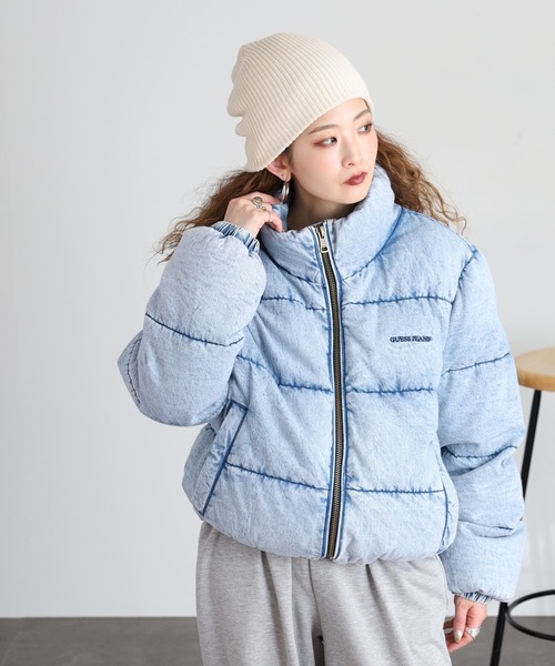 GUESS JEANS(ゲスジーンズ)の「GUESS JEANS デニム パファージャケット(ダウンジャケット/コート・レディース・マルチ・S/L/M/XS)」の7枚目の写真
