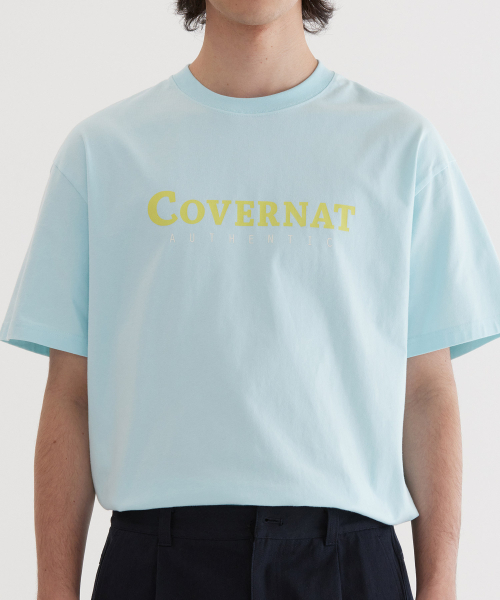 COVERNAT(カバーナット)の「センターアセンティックTシャツ Sky Blue(Tシャツ/カットソー・レディース・その他・X-SMALL/SMALL/MEDIUM/LARGE/X-LARGE/XX-LARGE)」の2枚目の写真