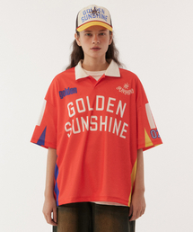 Sunshine artwork jersey t-shirts_Red