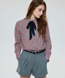 UNTAGE（アンテージ）の「レトロBブロックプリントシャツ(ユニセックス)_UTS-FS28（シャツ/ブラウス）」