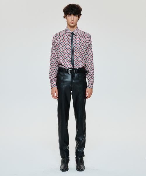 UNTAGE(アンテージ)の「レトロBブロックプリントシャツ(ユニセックス)_UTS-FS28(シャツ/ブラウス・メンズ・その他・LARGE/MEDIUM/SMALL)」の4枚目の写真