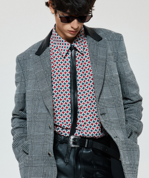 UNTAGE(アンテージ)の「レトロBブロックプリントシャツ(ユニセックス)_UTS-FS28(シャツ/ブラウス・メンズ・その他・LARGE/MEDIUM/SMALL)」の6枚目の写真