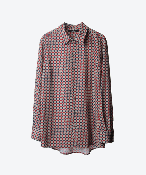 UNTAGE(アンテージ)の「レトロBブロックプリントシャツ(ユニセックス)_UTS-FS28(シャツ/ブラウス・メンズ・その他・LARGE/MEDIUM/SMALL)」の7枚目の写真