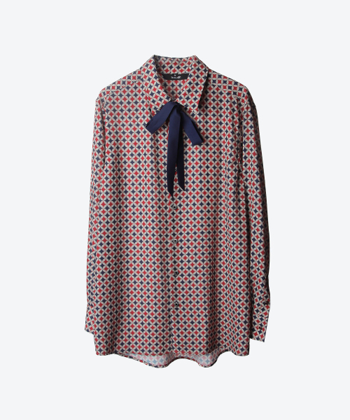 UNTAGE(アンテージ)の「レトロBブロックプリントシャツ(ユニセックス)_UTS-FS28(シャツ/ブラウス・メンズ・その他・LARGE/MEDIUM/SMALL)」の8枚目の写真