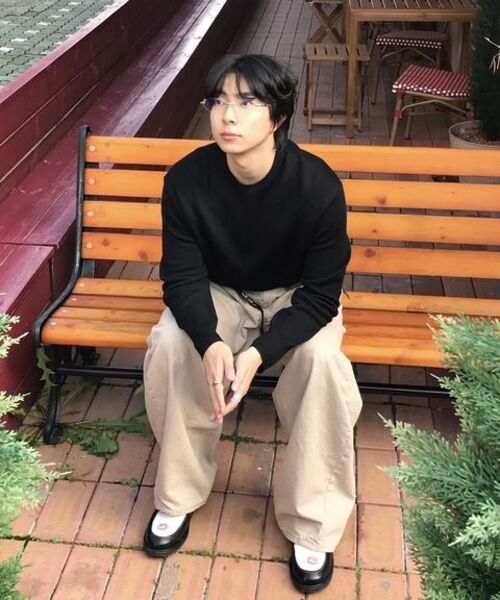 NOUN(ノウン)の「wide curved denim pants (sand beige)(デニムパンツ・メンズ・その他・0/1/2)」の17枚目の写真